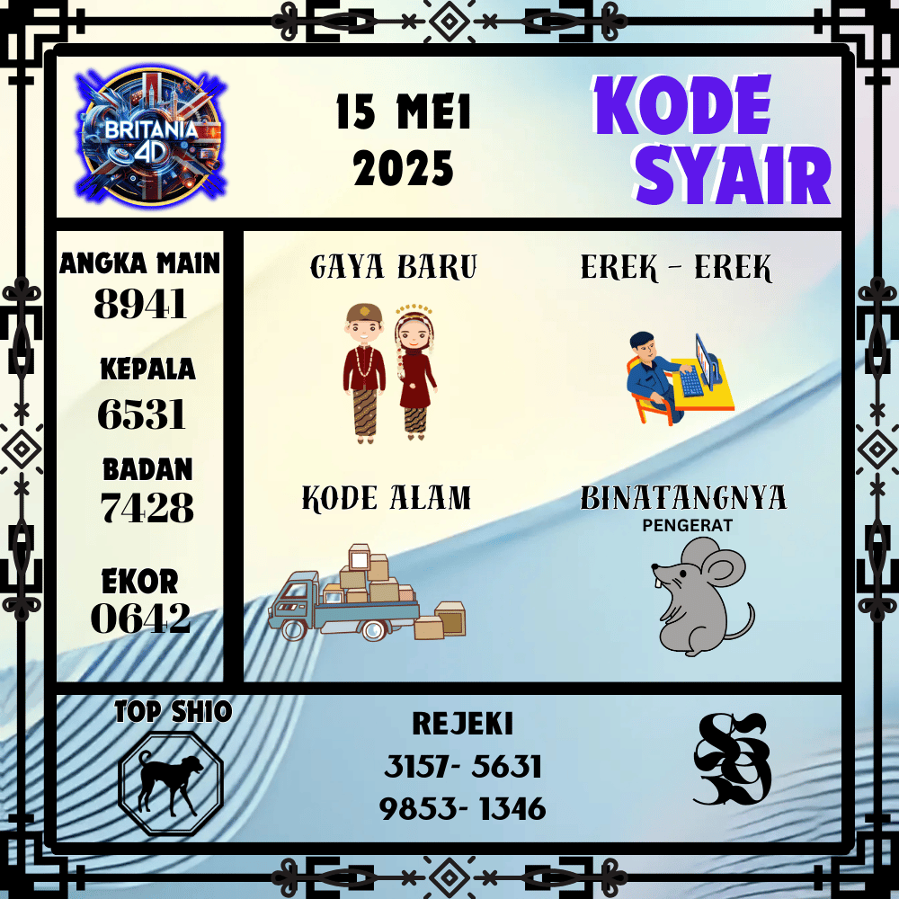 Kode Syair Britania Pools - Mei Pools
