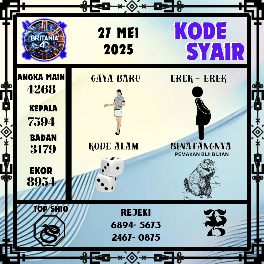Kode Syair Britania Pools - Mei Pools