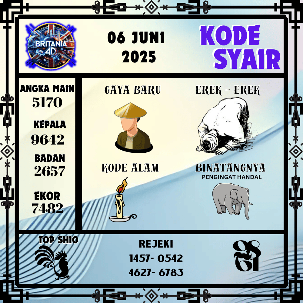 Kode Syair Britania Pools - Juni Pools