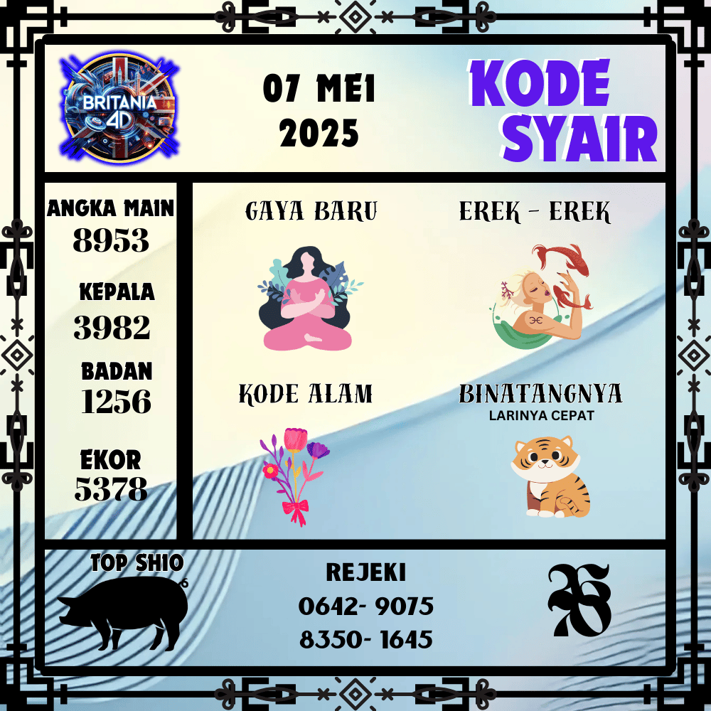 Kode Syair Britania Pools - Mei Pools